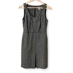 Classic + Sophisticated Ann Taylor Petites- 0P Herringbone Wool Sheath Dress